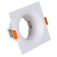 Σποτ Τετράγωνο Χωνευτό Βαθύ Σταθερό Αλουμινίου Λευκό 21-460